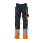 Mascot®Safe Supreme Leeds Buks 15679 - 860 - 01014 mørk marine/hi - vis orange - Sikkerhedsgiganten
