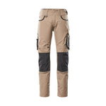 Mascot®Unique Lemberg Arbejdsbukserukser 13079 - 230 - 5509 lys kaki/sort - Sikkerhedsgiganten