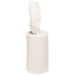 Mini Centerruller hvid 100 % nyfiber uden hylse 20 cm x 72 meter 12 ruller - Sikkerhedsgiganten