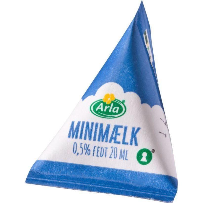 Minimælk 20 ml 0,4% 100 stk - Sikkerhedsgiganten
