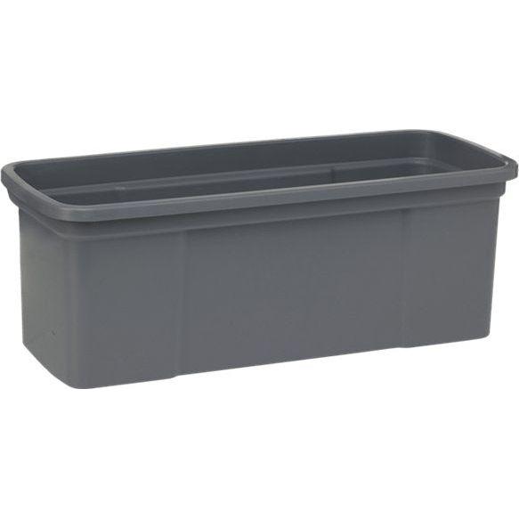 Moppeboks, Vikan ErgoClean, 550x225x195mm, grå, PP, uden låg og hank, til 40 cm mopper - Sikkerhedsgiganten