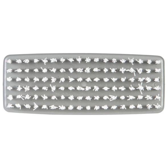 Neglebørste, Vikan, 10x3,5x5cm, Grå, PP/PA, stive børstehår - Sikkerhedsgiganten