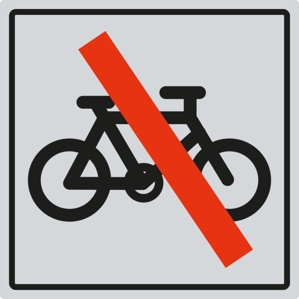 Piktrogram Cykel forbudt - Sikkerhedsgiganten