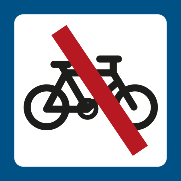 Piktrogram Cykel forbudt - Sikkerhedsgiganten