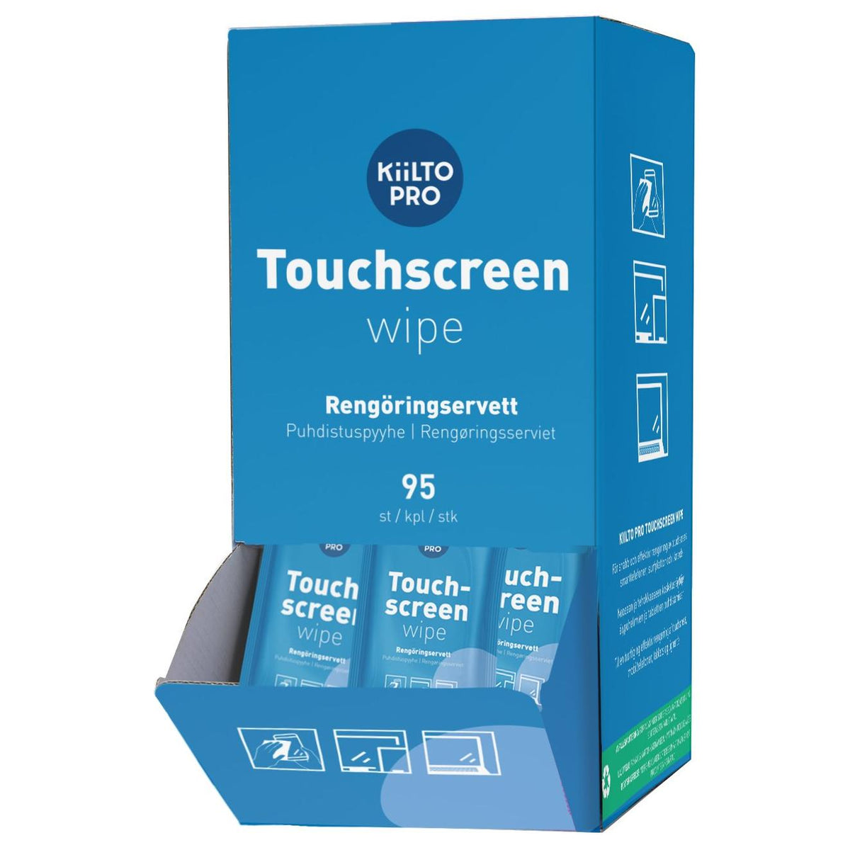 Plum Antibac Touchscreen wipes 95 stk. - Sikkerhedsgiganten