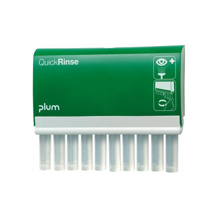 Plum QuickRinse Station m. 10 x 20 ml Øjenskylleampuller - Sikkerhedsgiganten