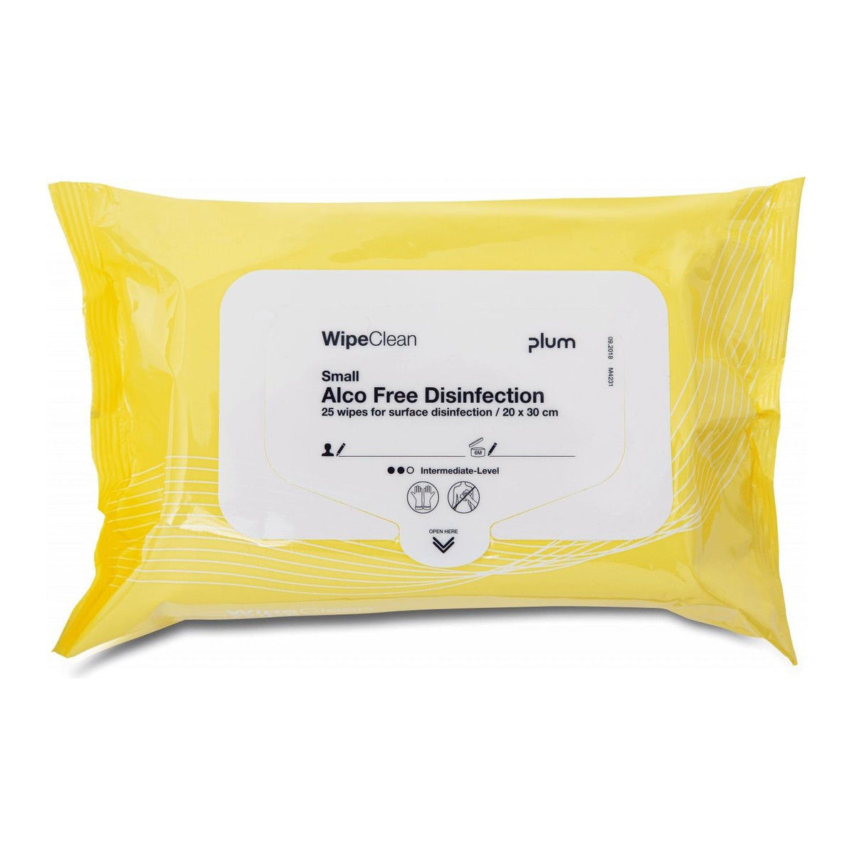 Plum Wipeclean Alco - Free Disinfection - small 25 stk. - Sikkerhedsgiganten