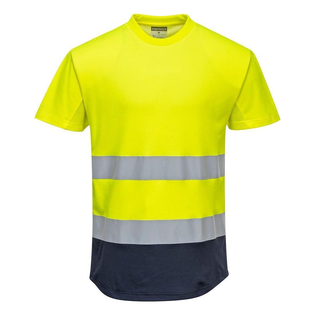 Portwest 2 farvet Mesh T - shirts C395 - Sikkerhedsgiganten