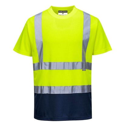 Portwest 2 farvet T - shirt S378 - Sikkerhedsgiganten