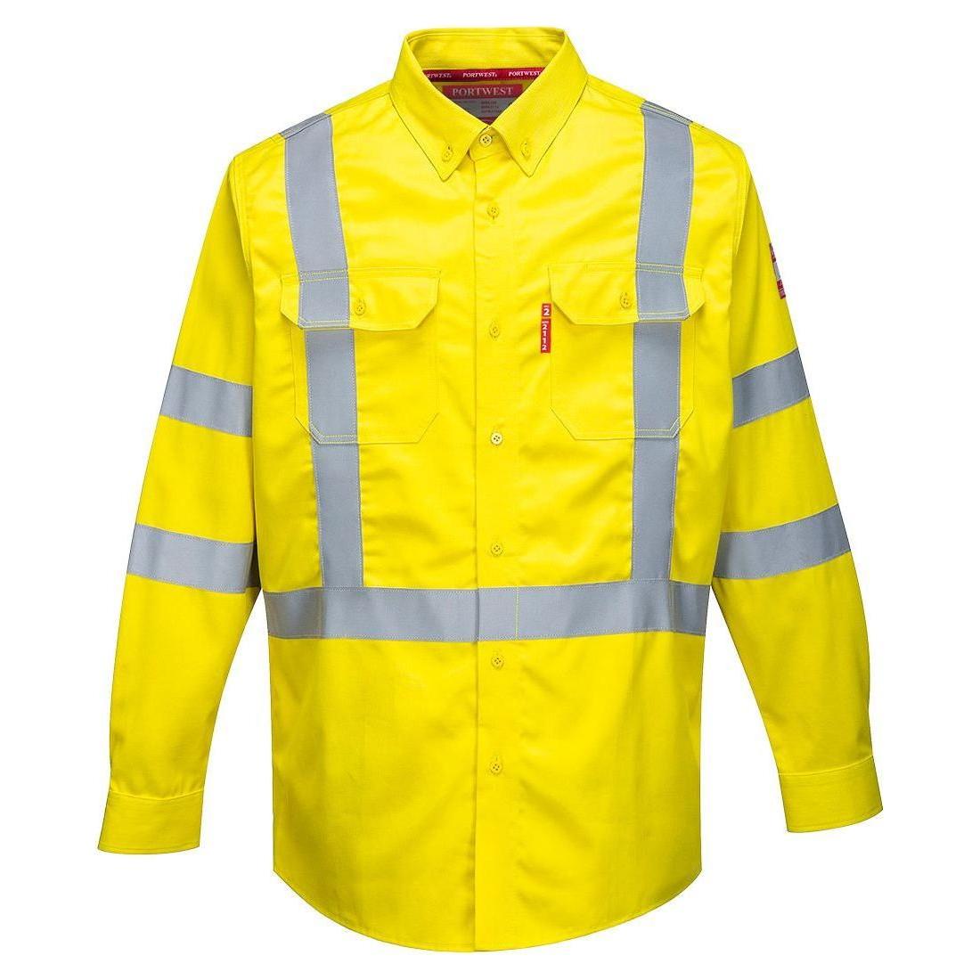 Portwest Bizflame 88/12 FR hi - vis skjorte FR95 - Sikkerhedsgiganten