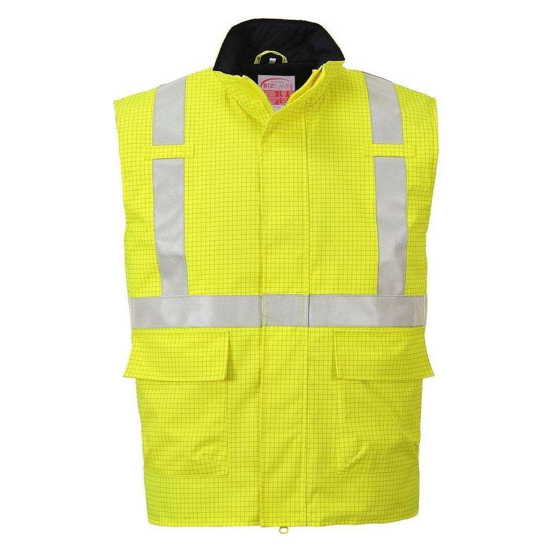Portwest Bizflame regn hi - vis antistatisk FR bodywarmer S776 - Sikkerhedsgiganten