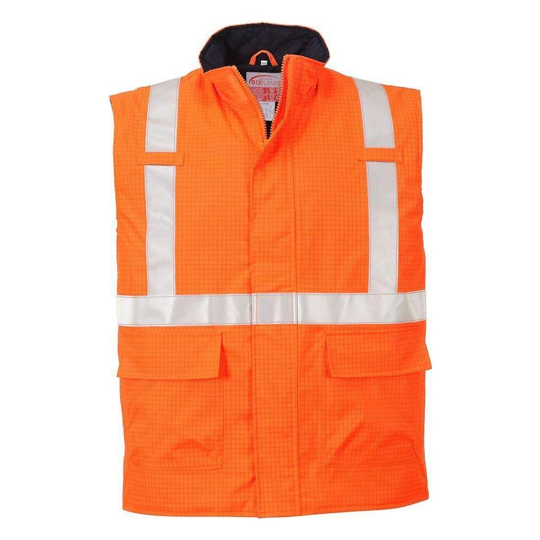 Portwest Bizflame regn hi - vis antistatisk FR bodywarmer S776 - Sikkerhedsgiganten