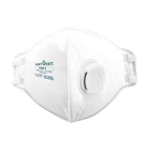 Portwest FFP3 Foldbar Dolomite støvmaske m/ Ventil P351 20 stk - Sikkerhedsgiganten