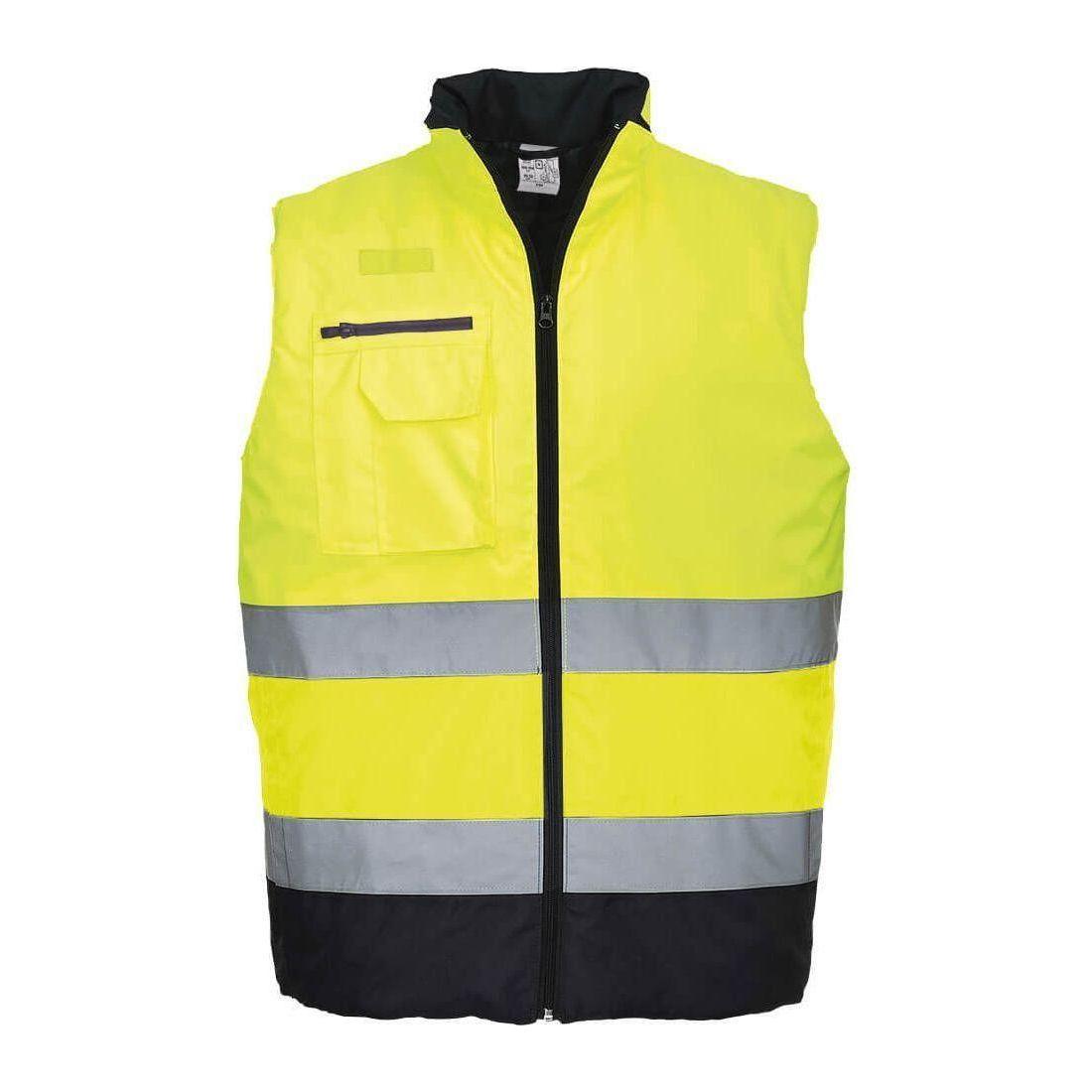 Portwest Hi - Vis 2 Farvet Bodywarmer S267 - Sikkerhedsgiganten
