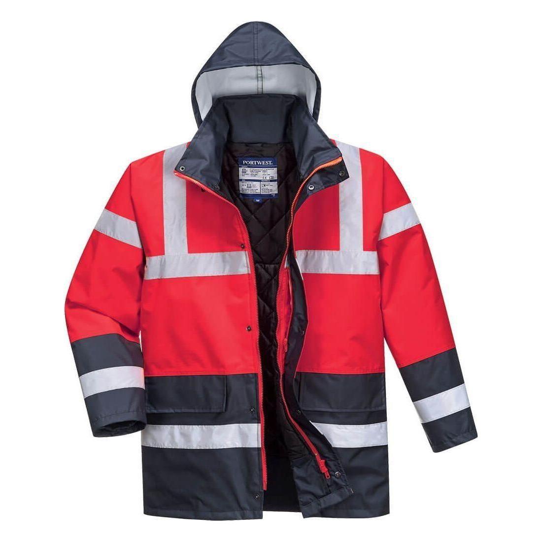 Portwest Hi - Vis 2 Farvet Trafikjakke S466 - Sikkerhedsgiganten
