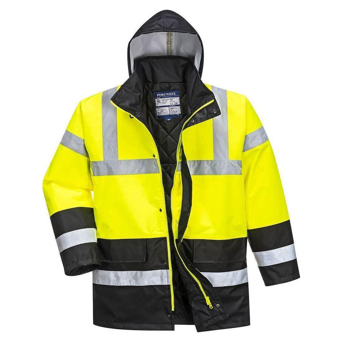 Portwest Hi - Vis 2 Farvet Trafikjakke S466 - Sikkerhedsgiganten