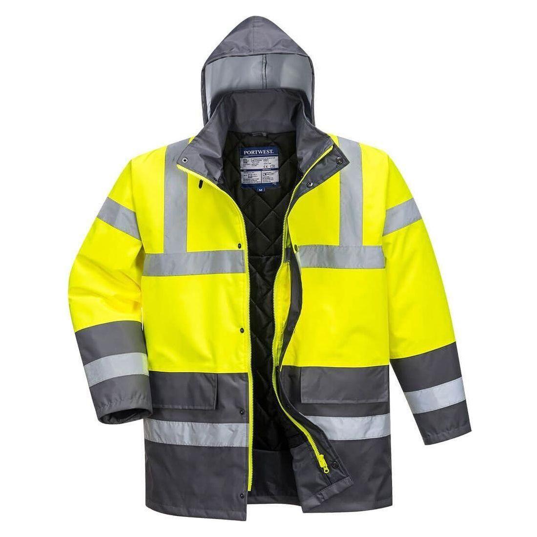 Portwest Hi - Vis 2 Farvet Trafikjakke S466 - Sikkerhedsgiganten