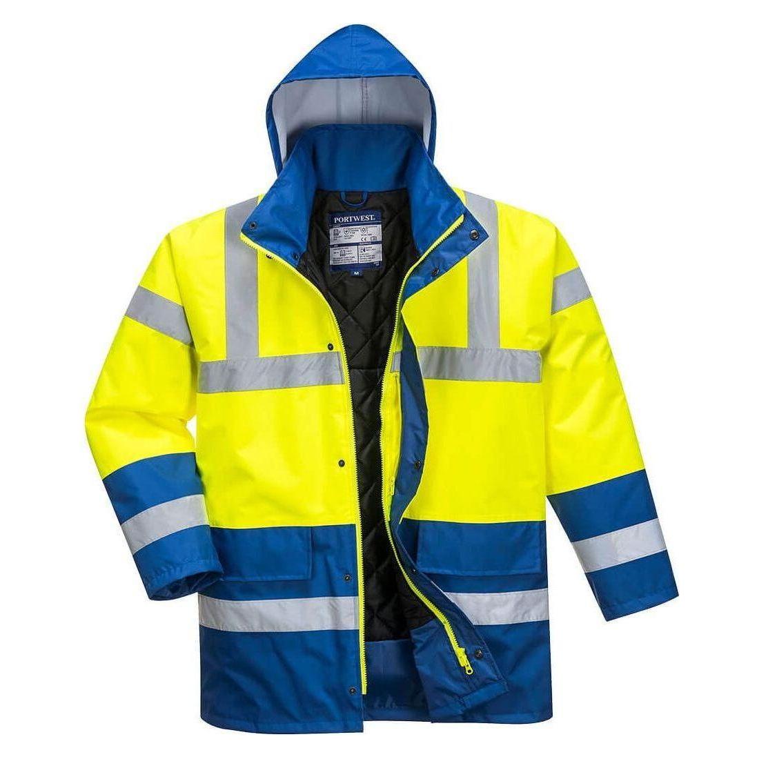 Portwest Hi - Vis 2 Farvet Trafikjakke S466 - Sikkerhedsgiganten