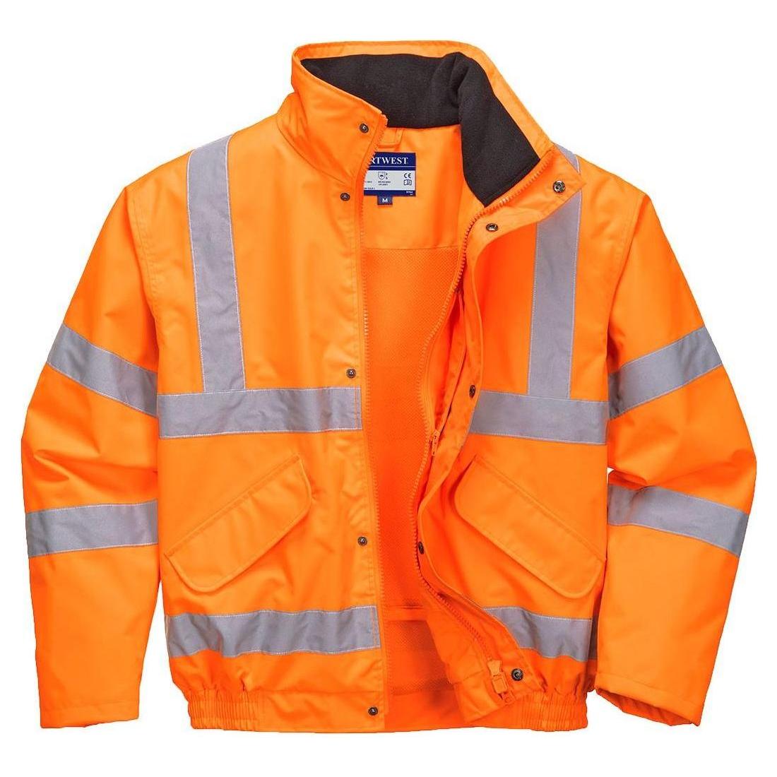 Portwest Hi - Vis åndbar Mesh foret jakke RT62 - Sikkerhedsgiganten