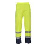Portwest Hi - Vis Klassisk Kontrast Regnbukser H444 - Sikkerhedsgiganten