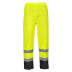 Portwest Hi - Vis Klassisk Kontrast Regnbukser H444 - Sikkerhedsgiganten