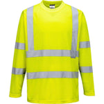 Portwest Hi - Vis langærmet T - Shirt S178 - Sikkerhedsgiganten