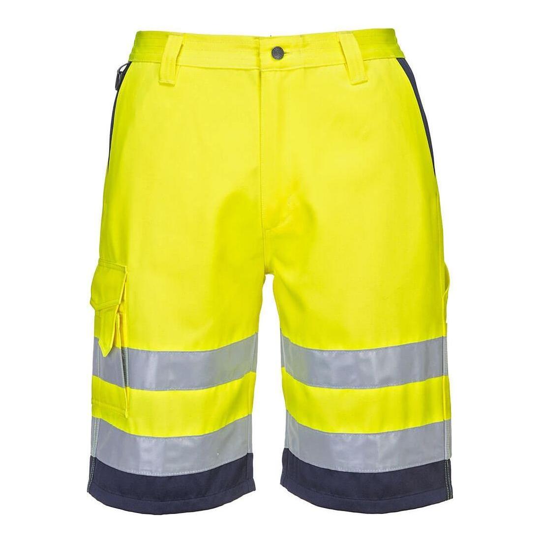 Portwest Hi - vis letvægts poly/bomulds shorts L043 - Sikkerhedsgiganten