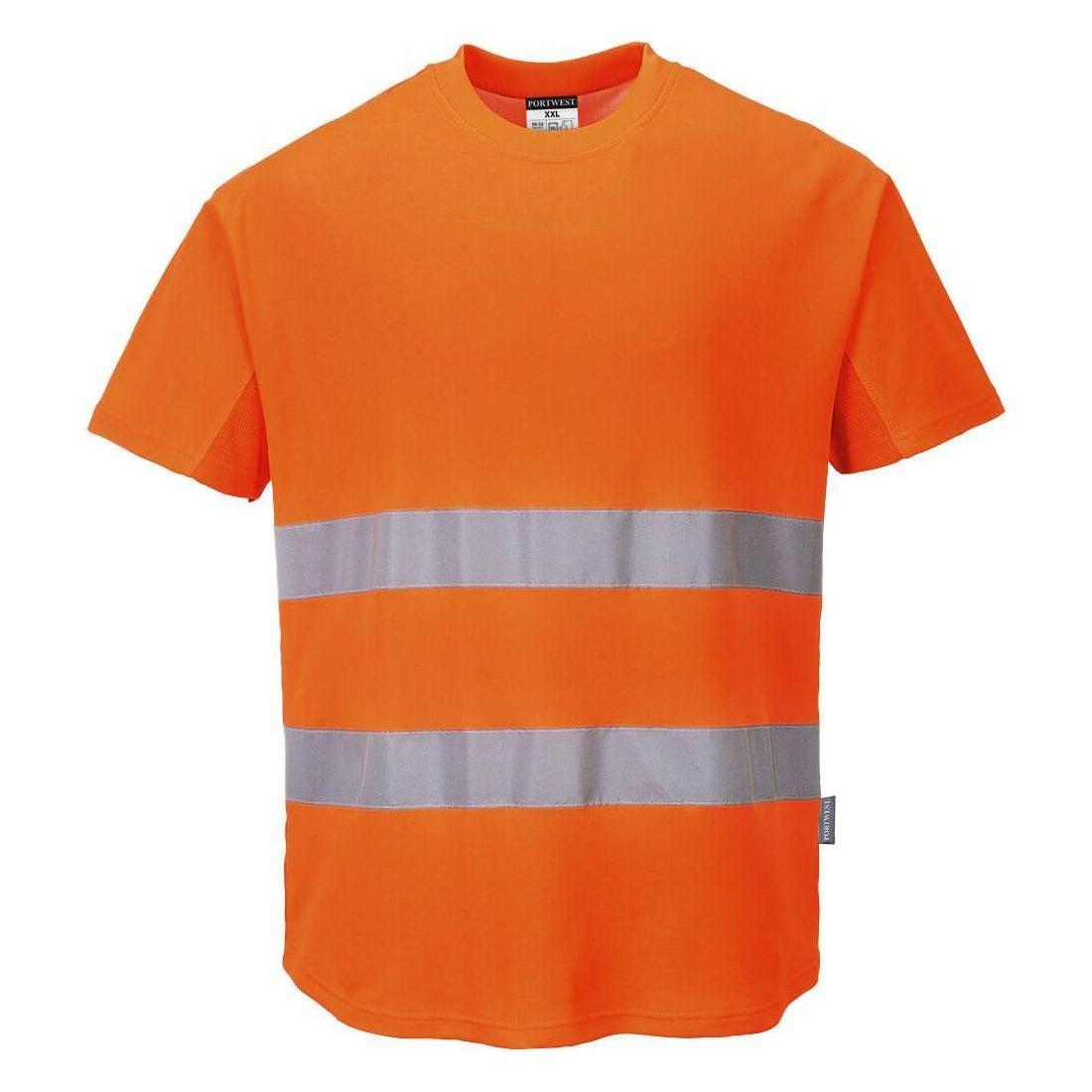 Portwest Hi - Vis mesh bomulds Comfort T - shirt S/S C394 - Sikkerhedsgiganten