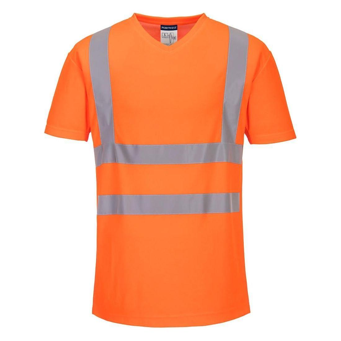 Portwest Hi - Vis T - shirt i bomuld med komfort - netindsats i bomuld S/S S179 - Sikkerhedsgiganten