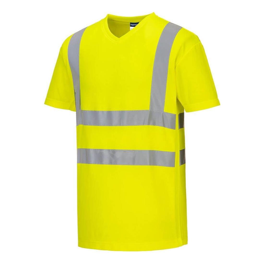 Portwest Hi - Vis T - shirt i bomuld med komfort - netindsats i bomuld S/S S179 - Sikkerhedsgiganten