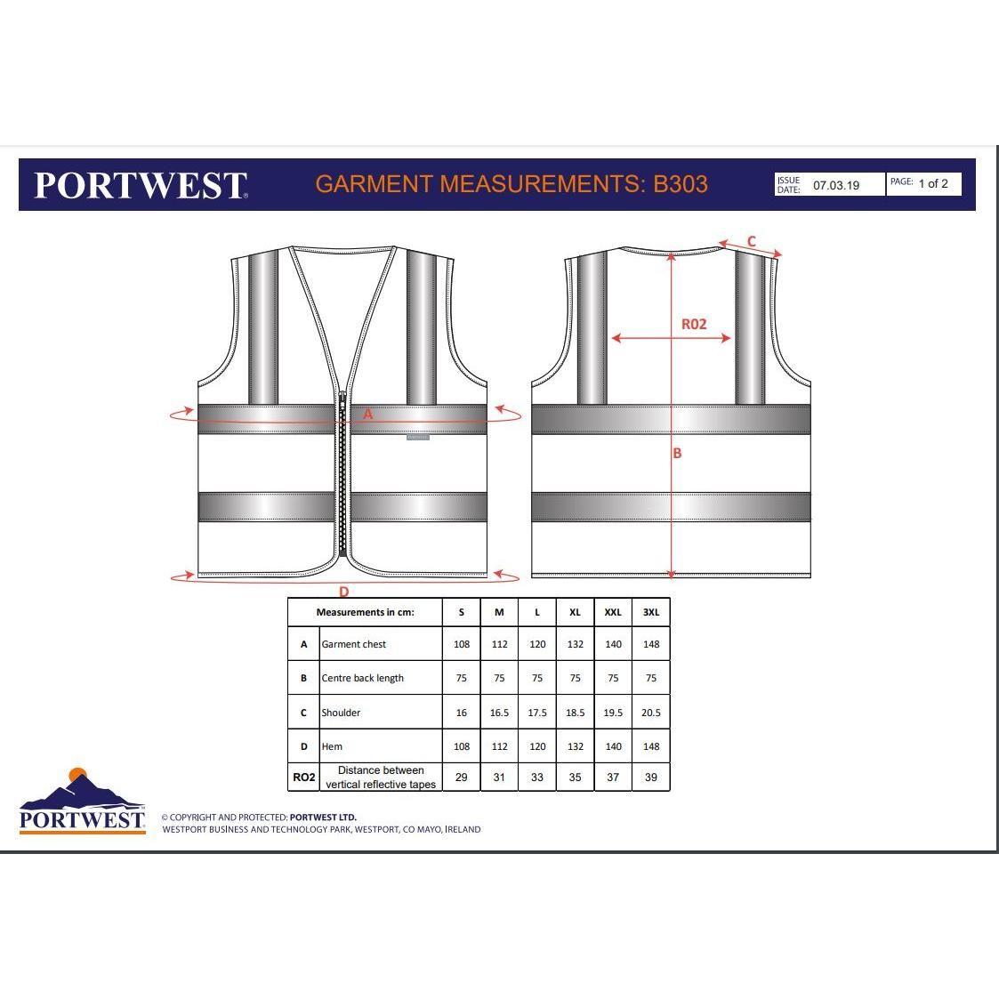 Portwest Hi - Vis Vest C375 - Sikkerhedsgiganten