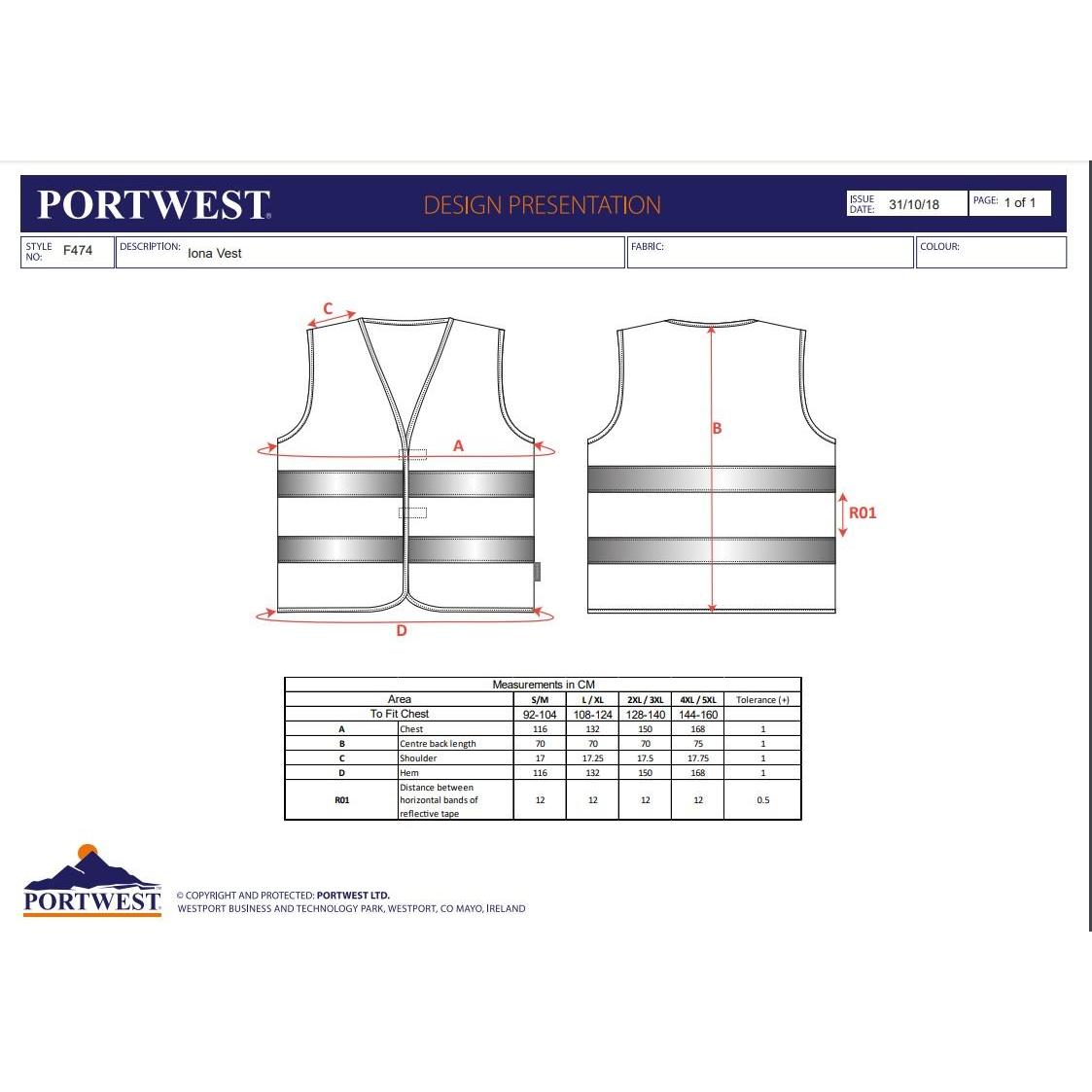 Portwest Iona vest F474 - Sikkerhedsgiganten