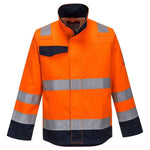 Portwest Modaflame RIS Orange/Marine Jakke MV35 - Sikkerhedsgiganten