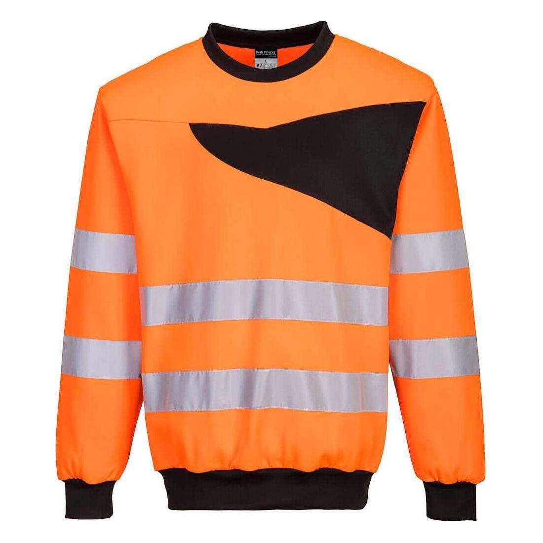 Portwest PW2 Hi - Vis Sweatshirt med rund hals PW277 - Sikkerhedsgiganten