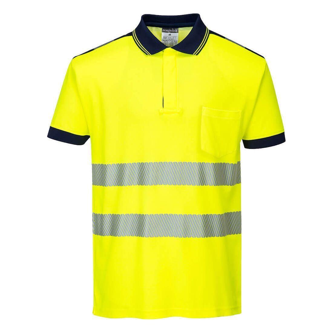 Portwest PW3 Hi - vis bomulds comfort Poloshirts T180 - Sikkerhedsgiganten