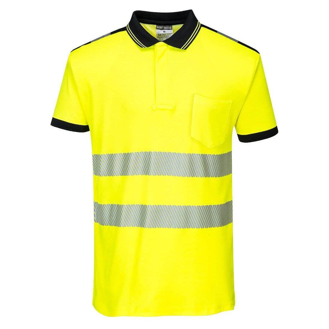 Portwest PW3 Hi - vis bomulds comfort Poloshirts T180 - Sikkerhedsgiganten