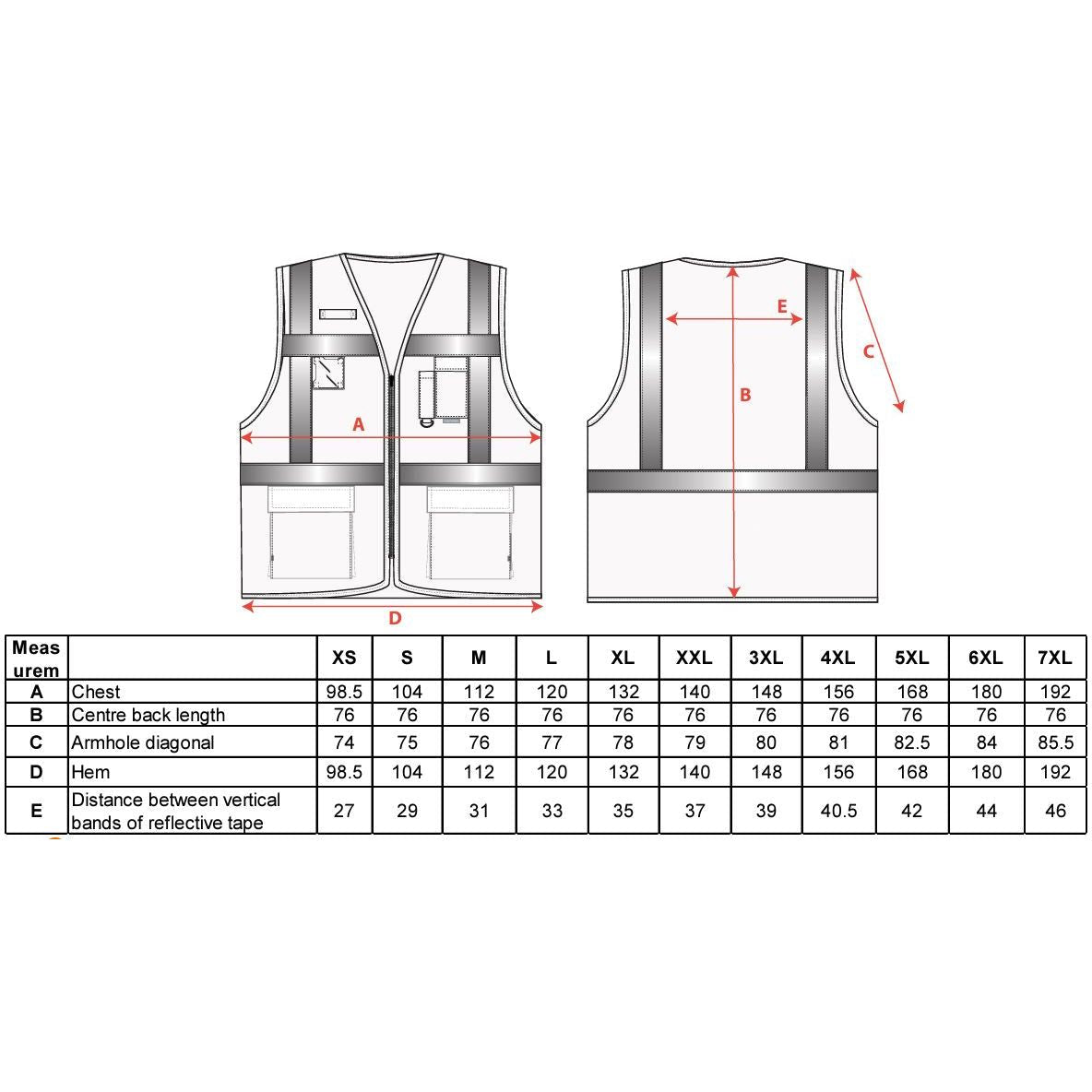 Portwest PW3 hi - vis Excutive vest S476 - Sikkerhedsgiganten