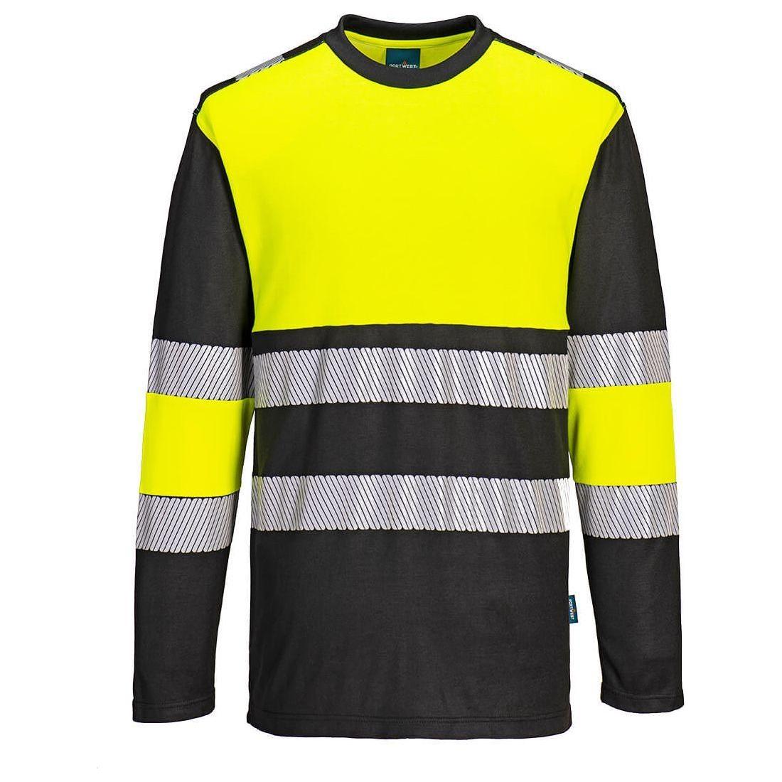 Portwest PW3 hi - vis kl. 1 T - shirt L/S PW312 - Sikkerhedsgiganten