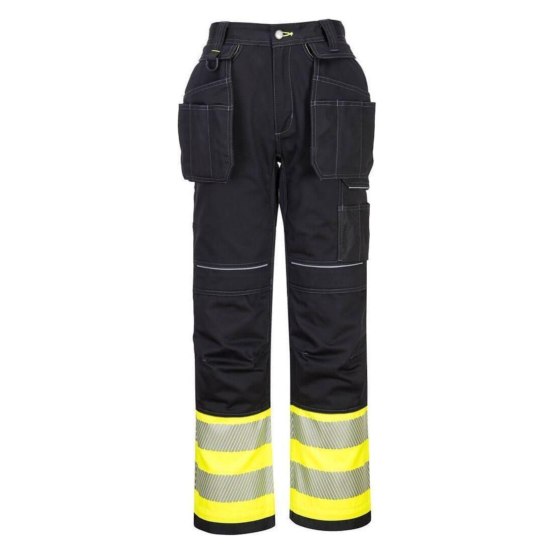 Portwest PW3 hi - vis kl.1 bukser med hængelommer PW307 - Sikkerhedsgiganten