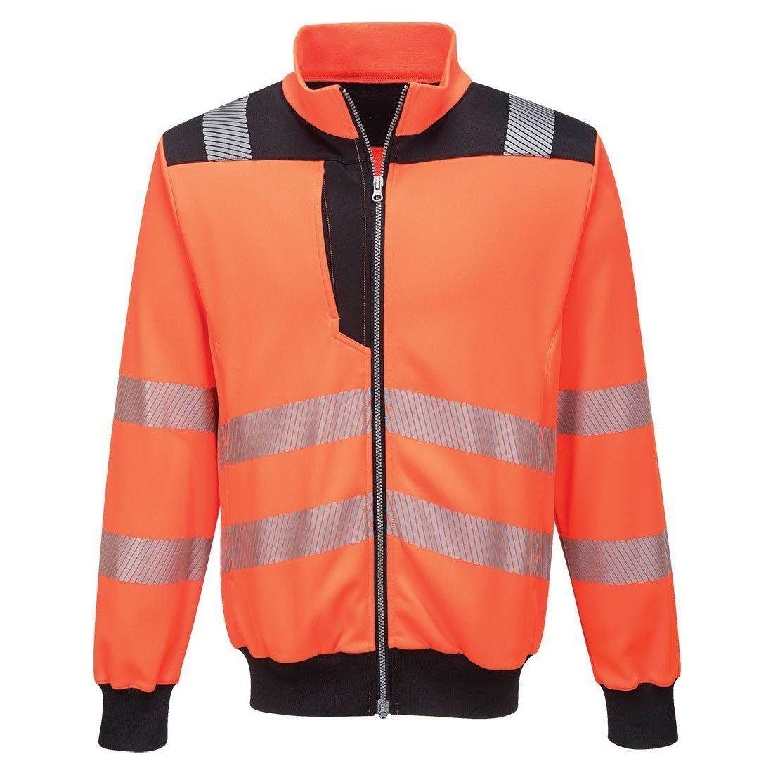 Portwest PW3 hi - vis sweatshirt cardigan PW370 - Sikkerhedsgiganten