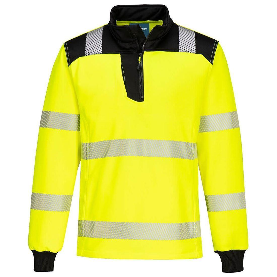 Portwest PW3 hi - vis sweatshirt med kort lynlås PW326 - Sikkerhedsgiganten