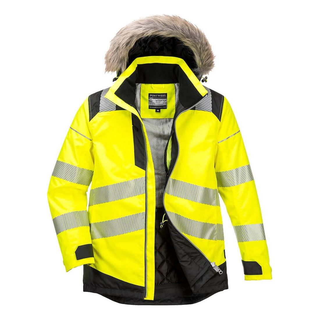 Portwest PW3 hi - vis vinter parka PW369 - Sikkerhedsgiganten