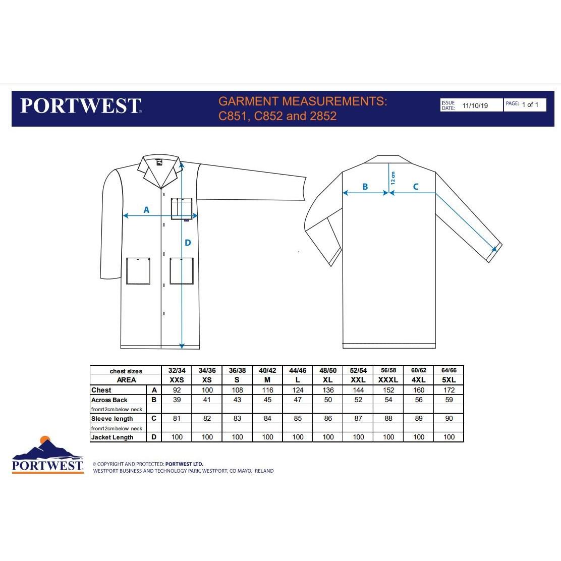 Portwest Standard kittel C852 - Sikkerhedsgiganten