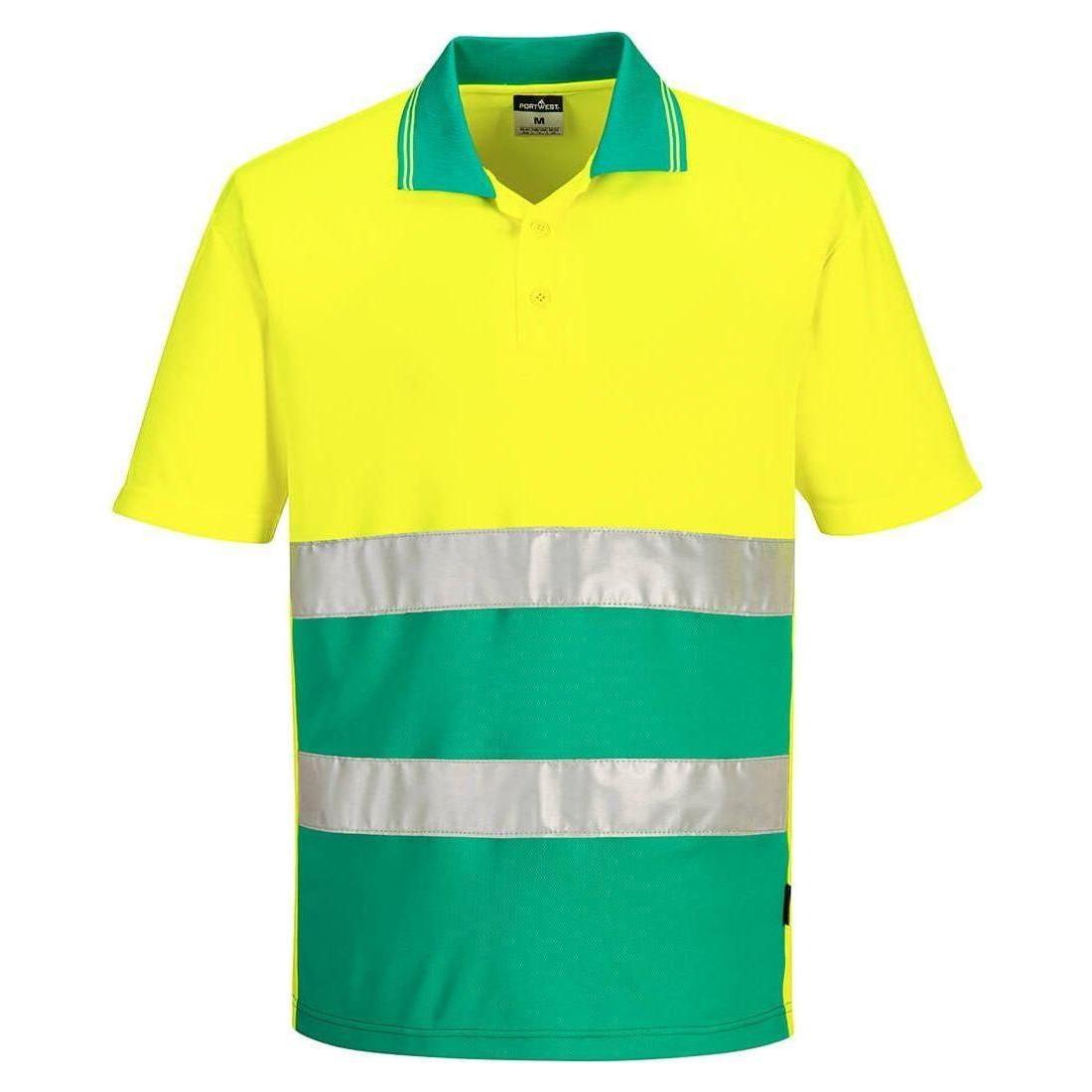 Portwest Tofarvet let polo shirts S/S S175 - Sikkerhedsgiganten
