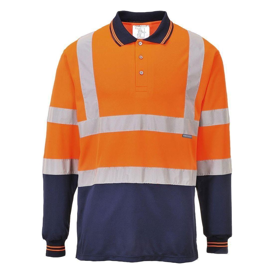 Portwest Two - Tone Langærmet Polo S279 - Sikkerhedsgiganten