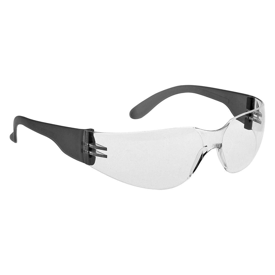 Portwest Wrap Around sikkerhedsbrille PW32 klar med sort stel - Sikkerhedsgiganten