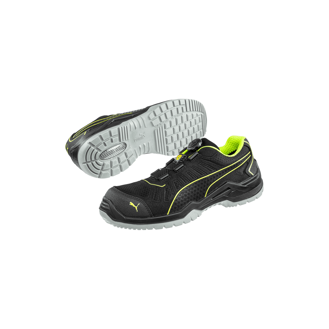 Puma Fuse TC Green Low Disc S1P sikkerhedssko - Sikkerhedsgiganten Fodtøj