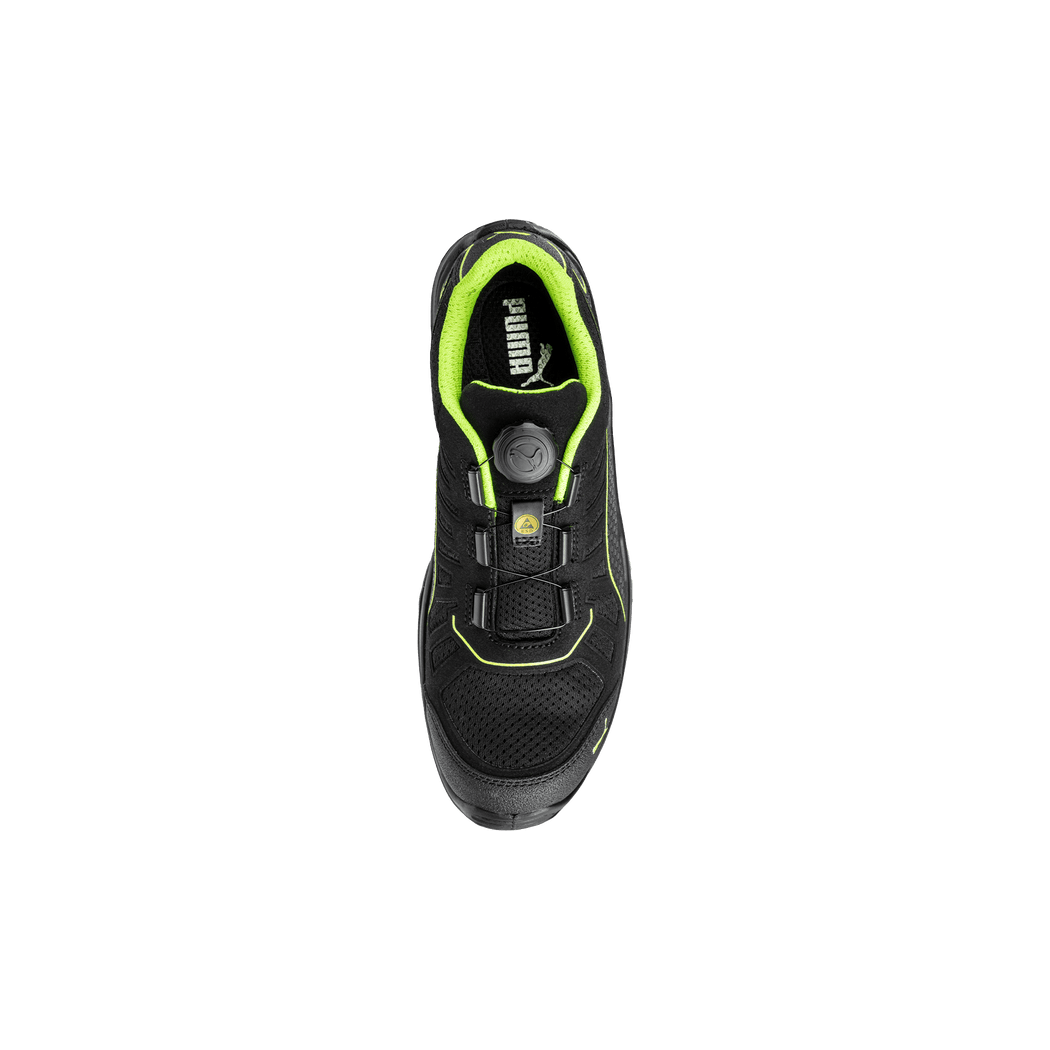 Puma Fuse TC Green Low Disc S1P sikkerhedssko - Sikkerhedsgiganten Fodtøj