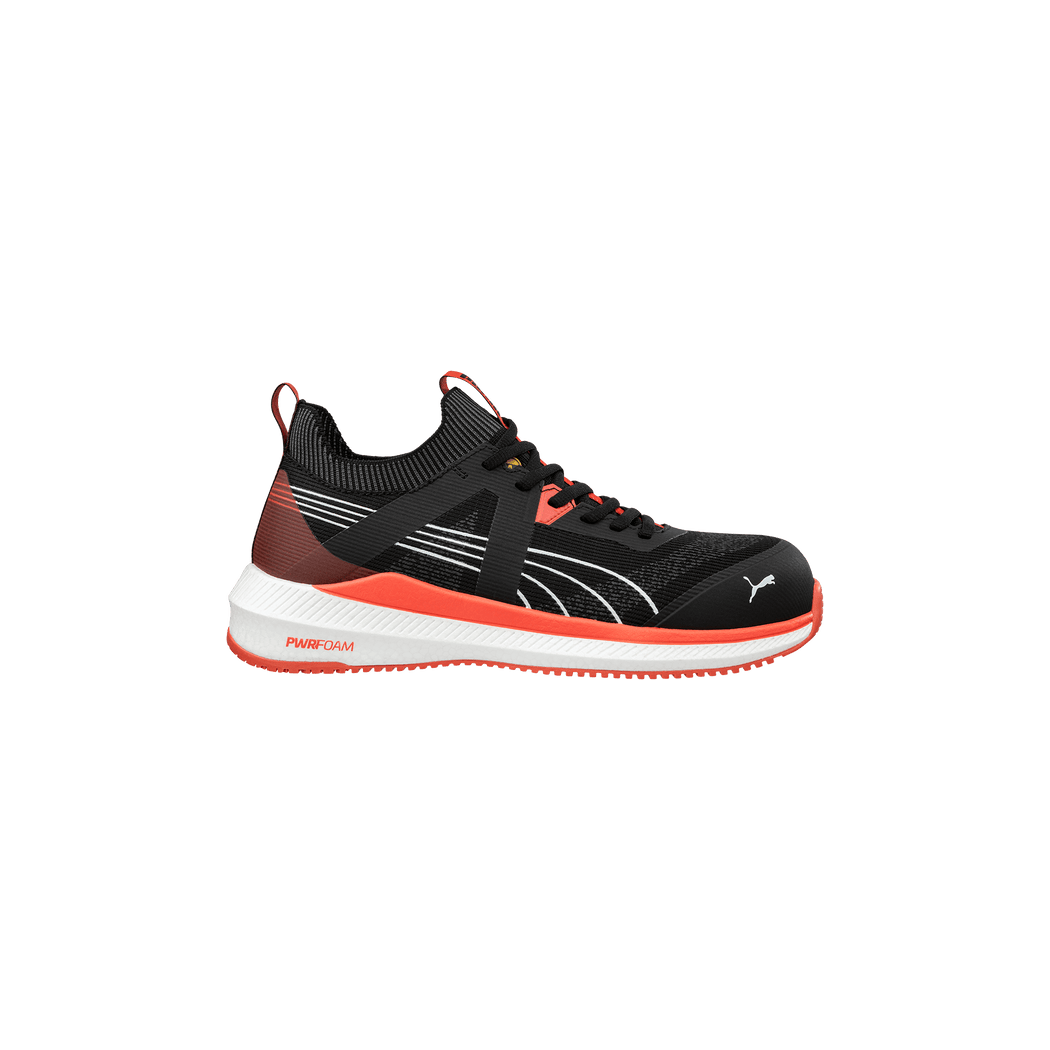 Puma Turbo Black/Red Low S1PS Sikkerhedssko - Sikkerhedsgiganten Fodtøj