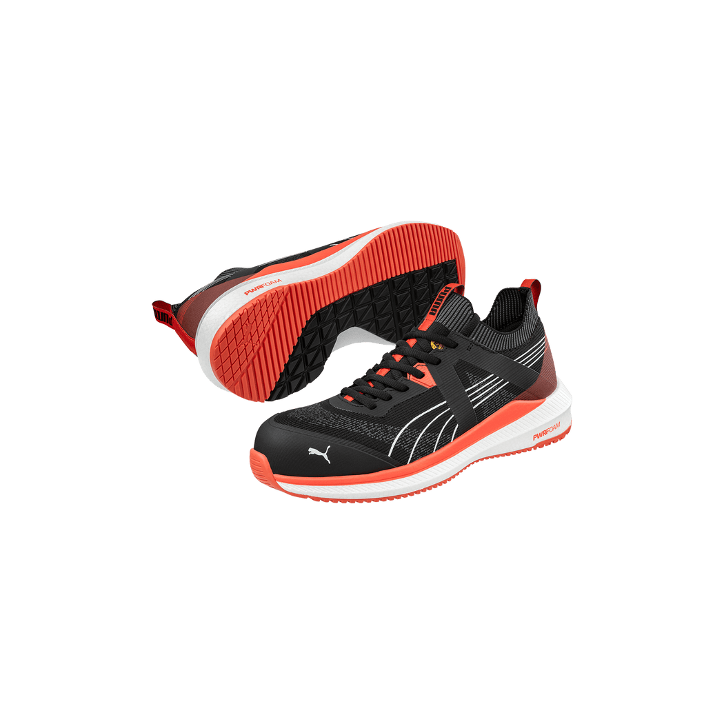 Puma Turbo Black/Red Low S1PS Sikkerhedssko - Sikkerhedsgiganten Fodtøj